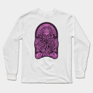 God Cthulhu Purple (Alt Print) Long Sleeve T-Shirt